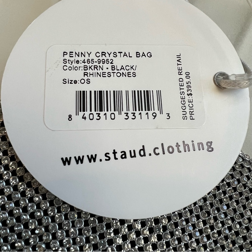 Last one! 🪩 STAUD Penny Crystal Mesh Shoulder Bag - Picture 16 of 16